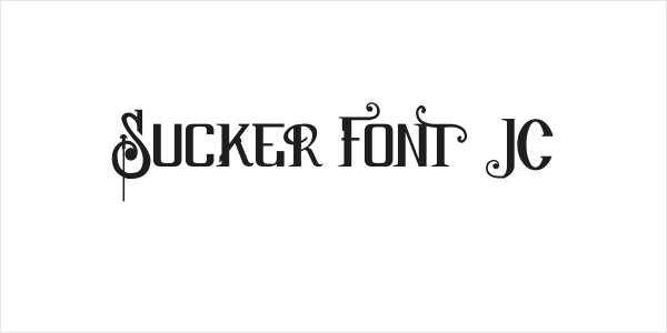 Sucker Font JC Logo