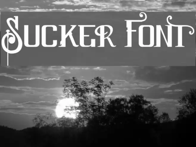 Sucker Font Fuentes examples