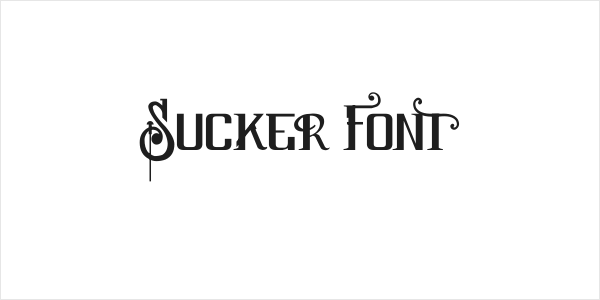 Sucker Font Logo