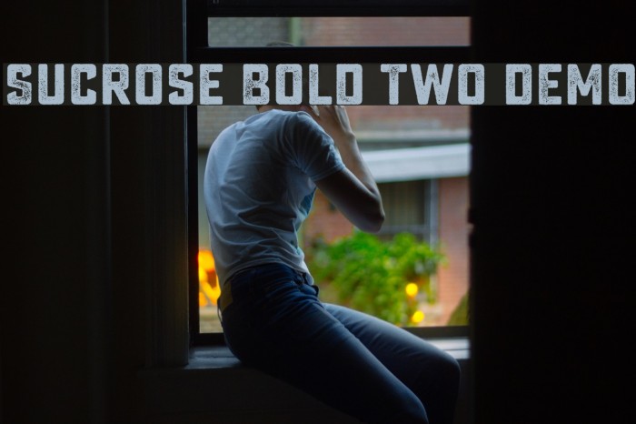 Sucrose Bold Two DEMO Font examples