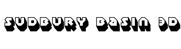Sudbury Basin 3D  免费字体下载
