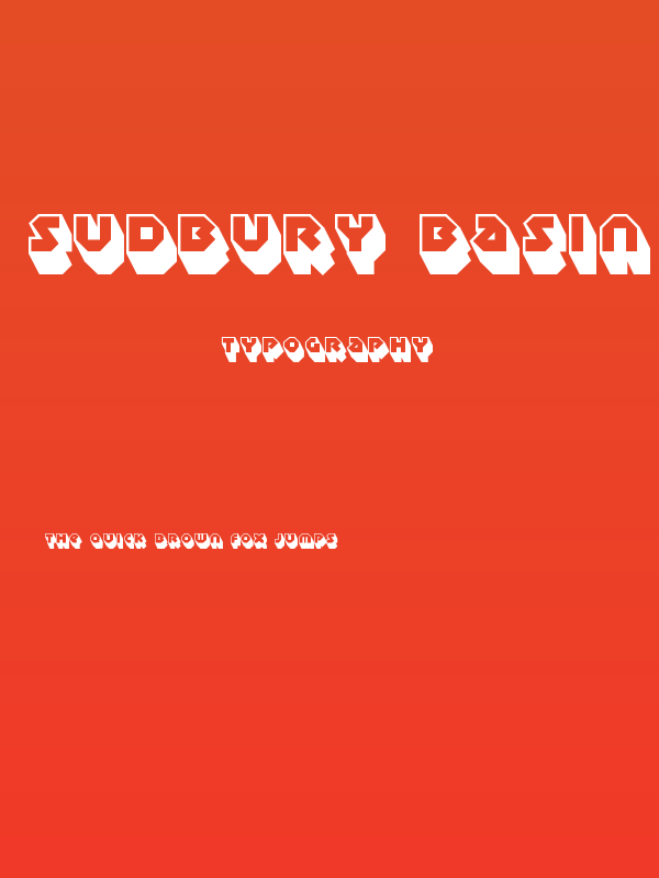 Sudbury Basin 3D Poster