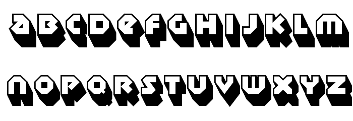Sudbury Basin 3D Font LOWERCASE