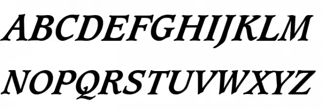 Sudbury Book Bold Italic خط أحرف كبيرة