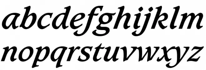 Sudbury Book Bold Italic फ़ॉन्ट लोअरकेस
