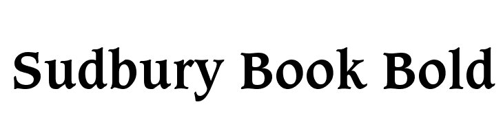 Sudbury Book Bold  Frei Schriftart Herunterladen
