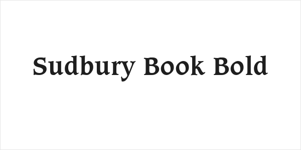 Sudbury Book Bold Logo