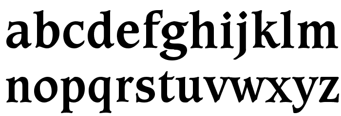 Sudbury Book Bold Font LOWERCASE