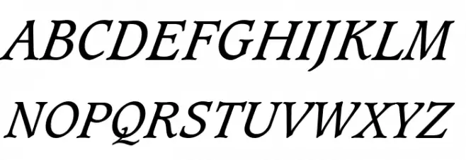 Sudbury Book Italic Fonte MAIÚSCULAS