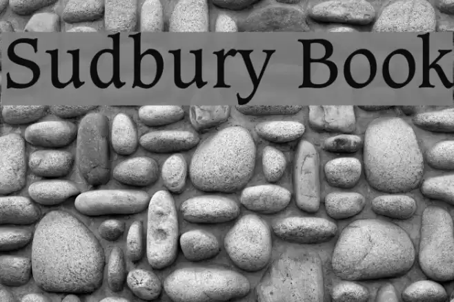 Sudbury Book Font examples