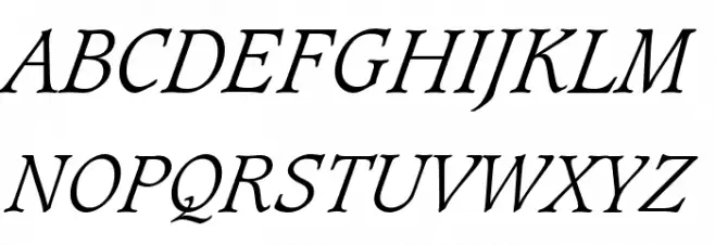 Sudbury Light Italic Fuentes MAYÚSCULAS