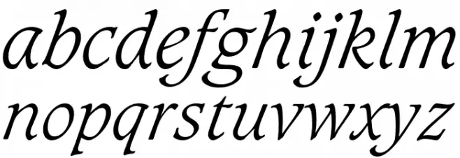 Sudbury Light Italic फ़ॉन्ट लोअरकेस