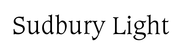 Sudbury Light  नि: शुल्क फ़ॉन्ट्स डाउनलोड