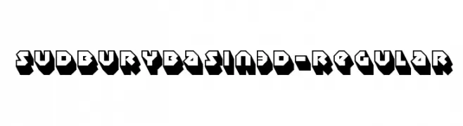 SudburyBasin3D-Regular  免费字体下载