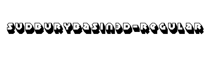 SudburyBasin3D-Regular  Frei Schriftart Herunterladen