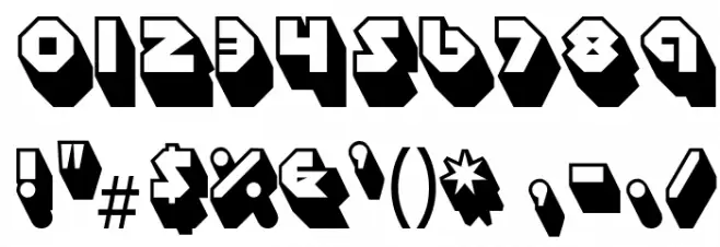 SudburyBasin3D-Regular Font OTHER CHARS