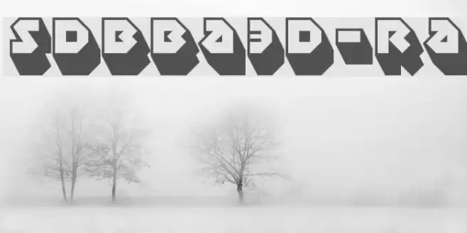 SudburyBasin3D-Regular Font examples