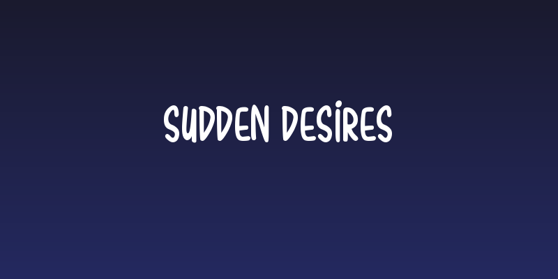 Sudden Desires Social Header