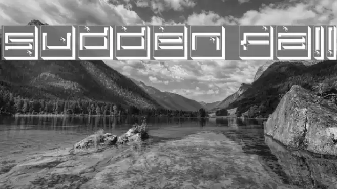 Sudden Fall Шрифта examples