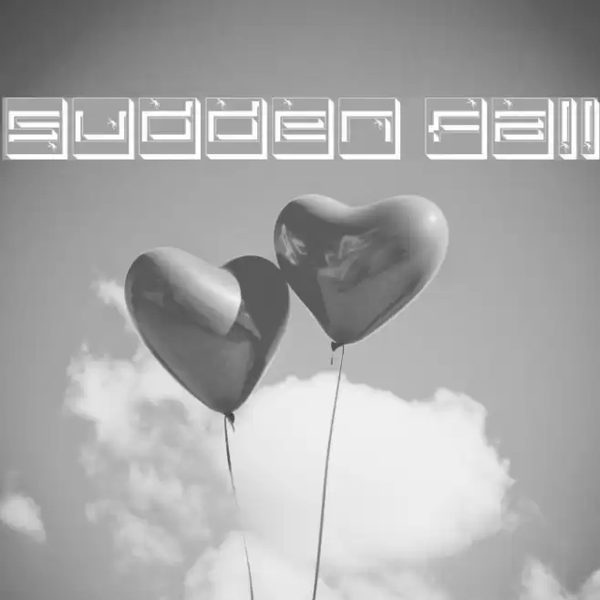 Sudden Fall Шрифта examples