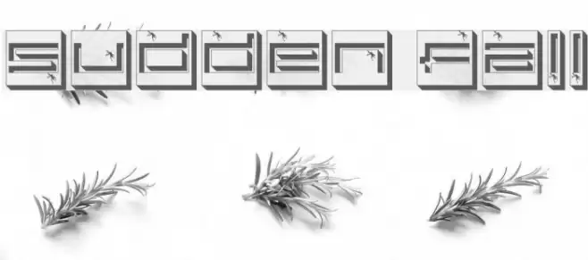 Sudden Fall Шрифта examples
