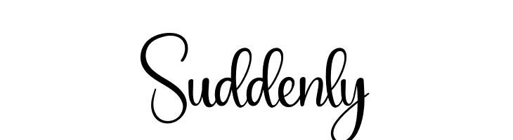 Suddenly  font caratteri gratis