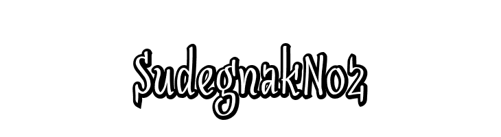 SudegnakNo2  font caratteri gratis