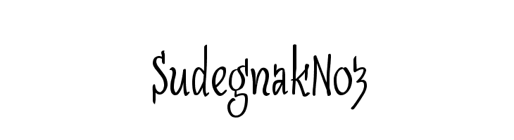 SudegnakNo3  Descarca Fonturi Gratis