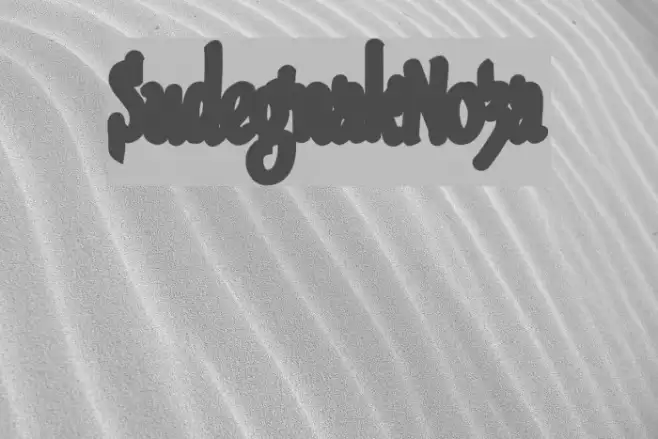 SudegnakNo3a Font examples