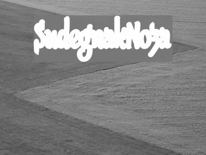 SudegnakNo3a Font examples