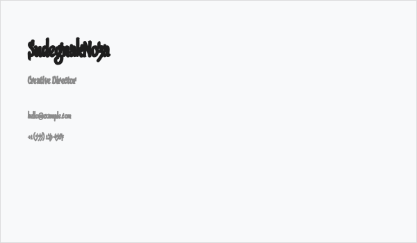 SudegnakNo3a Business Card