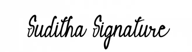 Suditha Signature  Frei Schriftart Herunterladen