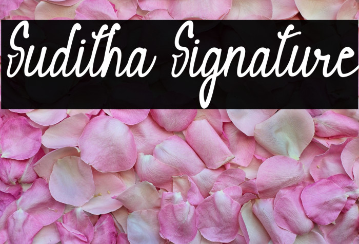 Suditha Signature Example 1
