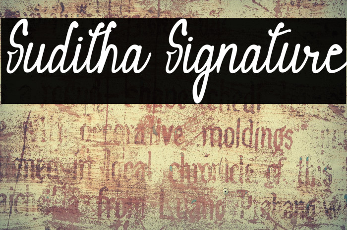 Suditha Signature Example 2