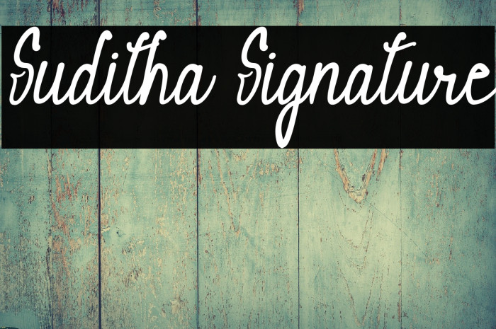 Suditha Signature Example 3