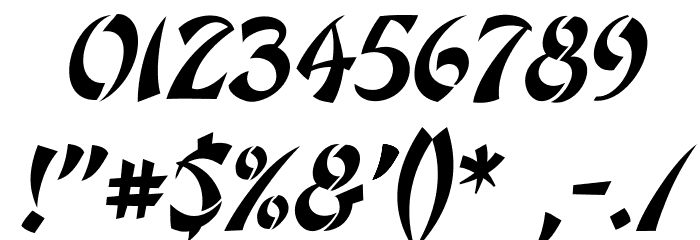 Sudoku Italic Font OTHER CHARS