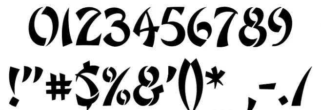 Sudoku Regular Font OTHER CHARS