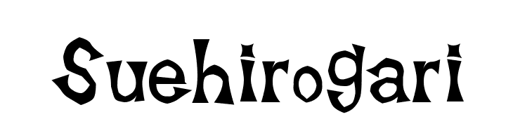 Suehirogari 字体