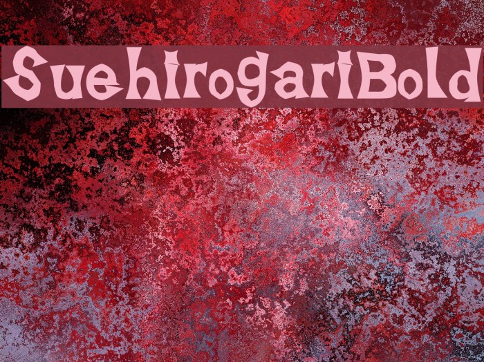 SuehirogariBold Font examples