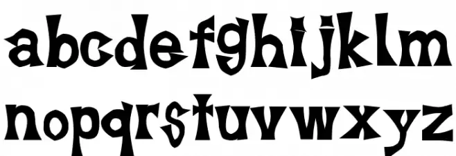 SuehirogariBold フォント 小文字
