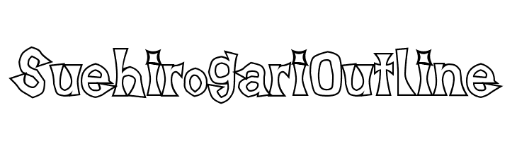 SuehirogariOutline  Free Fonts Download