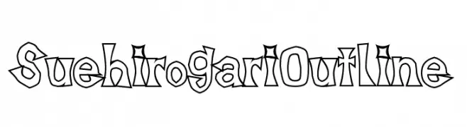 SuehirogariOutline  Frei Schriftart Herunterladen