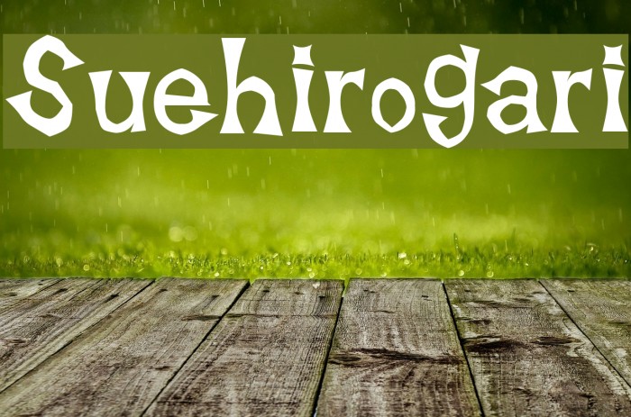 Suehirogari Font examples