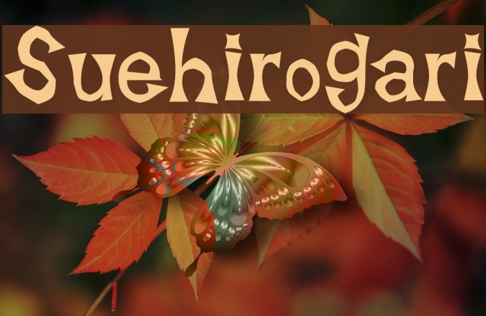 Suehirogari Font examples