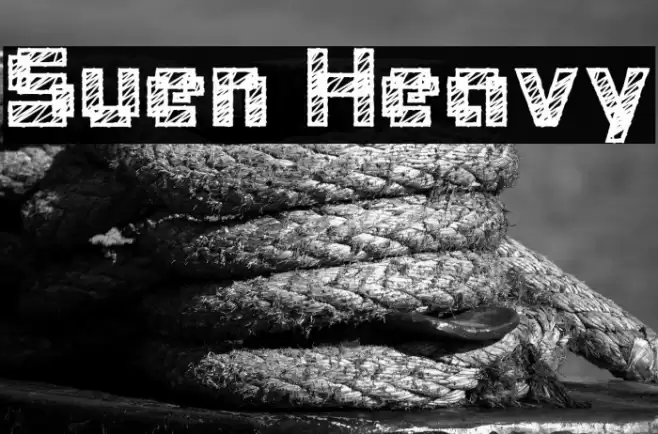 Suen Heavy Font examples