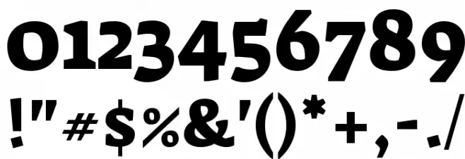 Suez One Regular Font OTHER CHARS