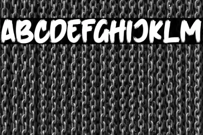 SufferThrough Font examples