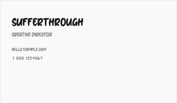 SufferThrough Business Card