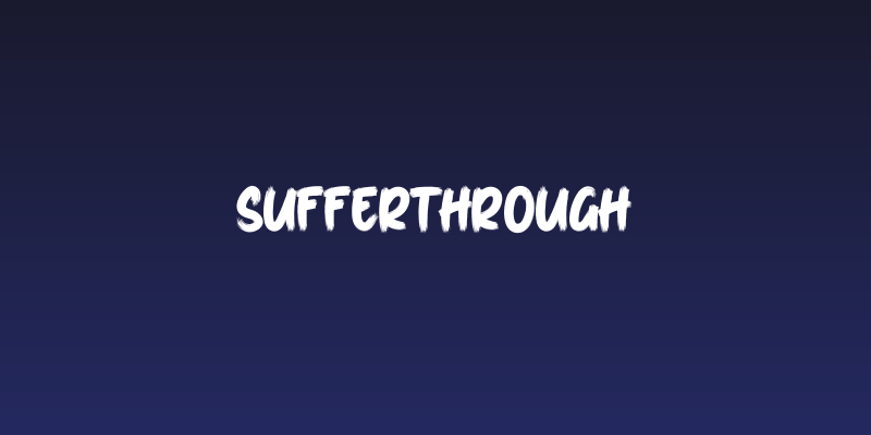 SufferThrough Social Header