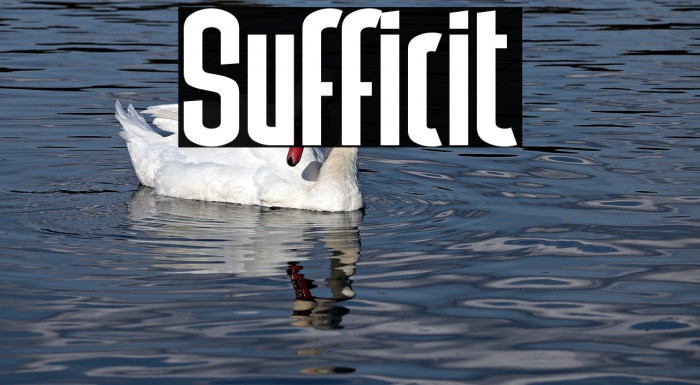 Sufficit Font examples